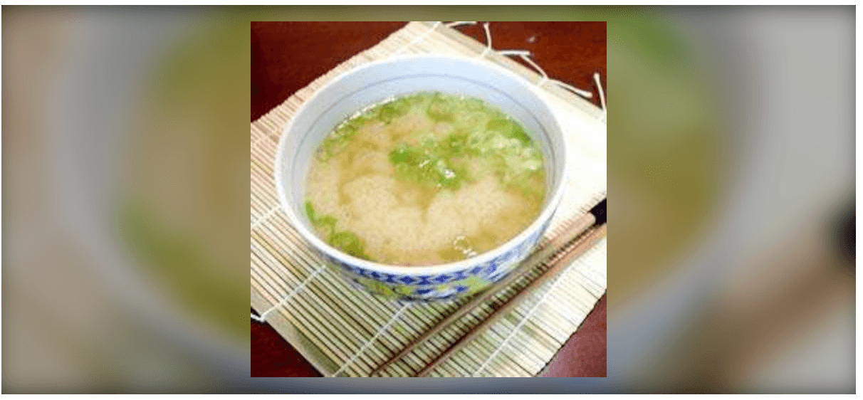 Sopa de miso e tofu Sopa de miso e tofu