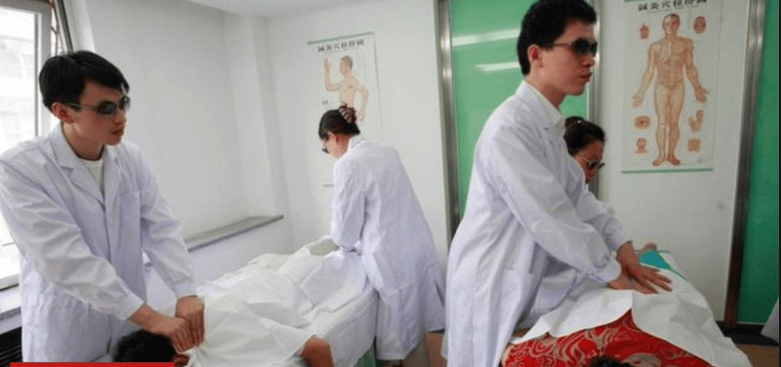 Somente os cegos podem ser massagistas na Coreia do Sul