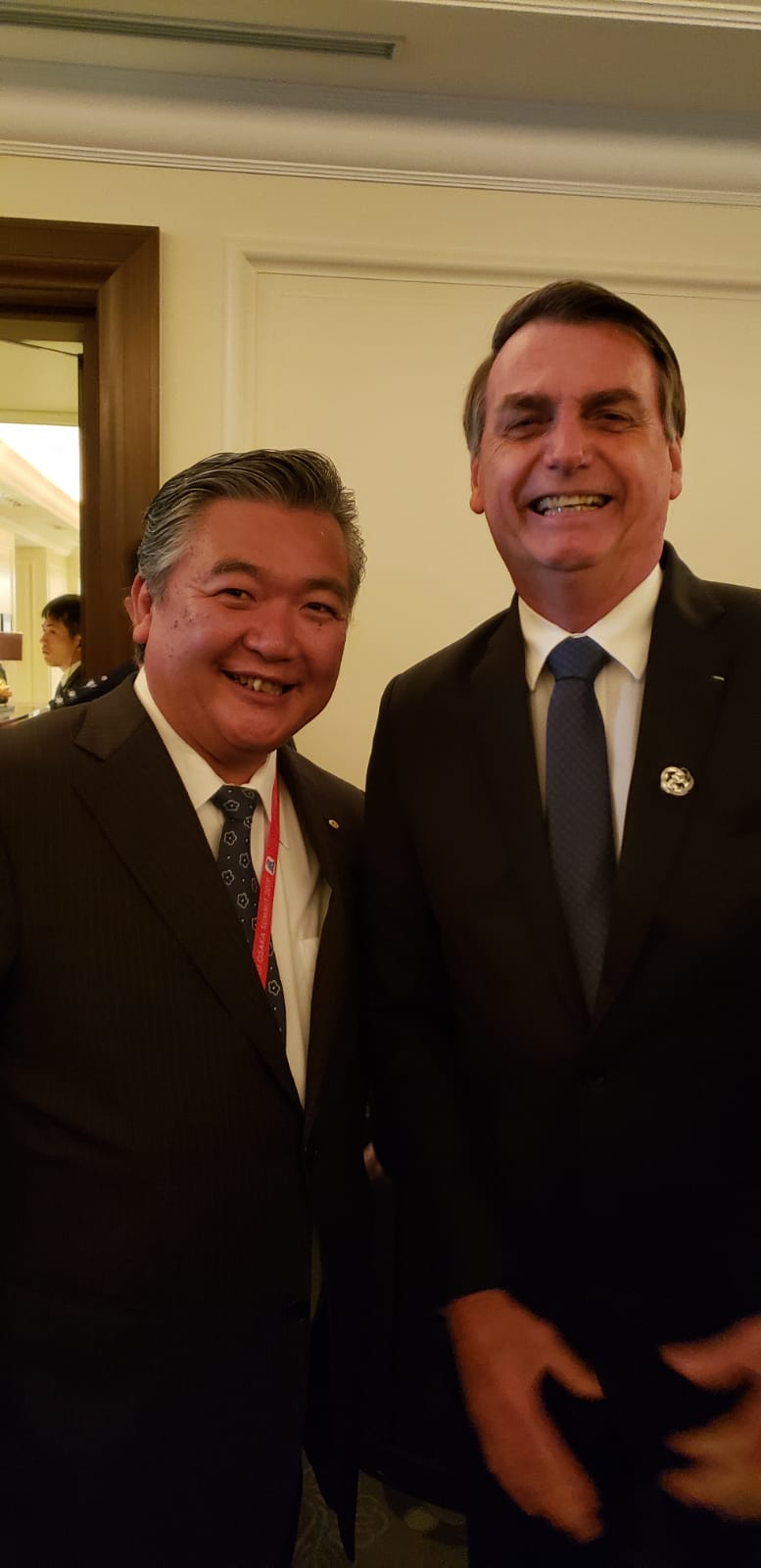 Jair Bolsonaro agradece o apoio recebido pelos brasileiros no Japão