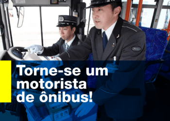 Seja motorista de ônibus e táxi no Japão