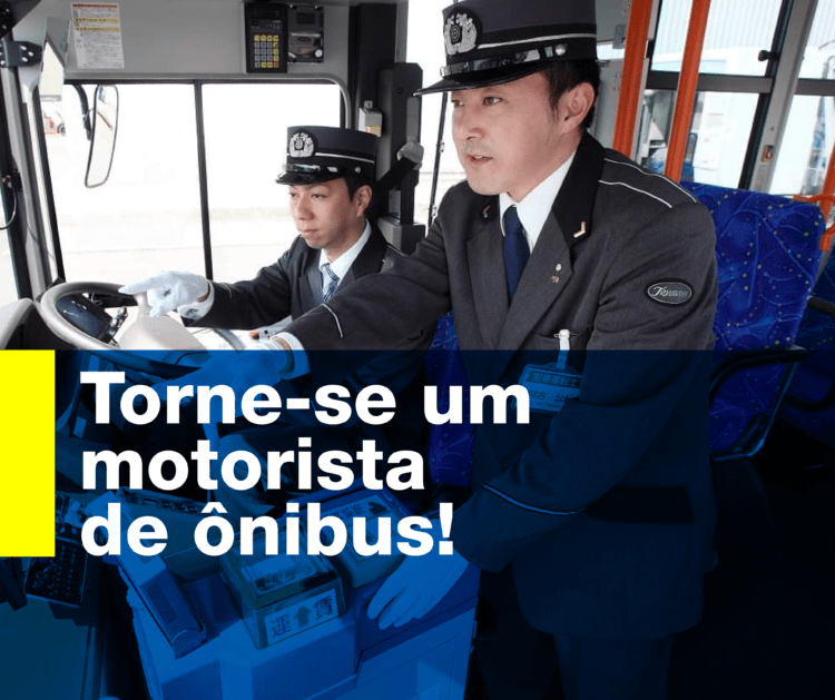 Seja motorista de ônibus e táxi no Japão