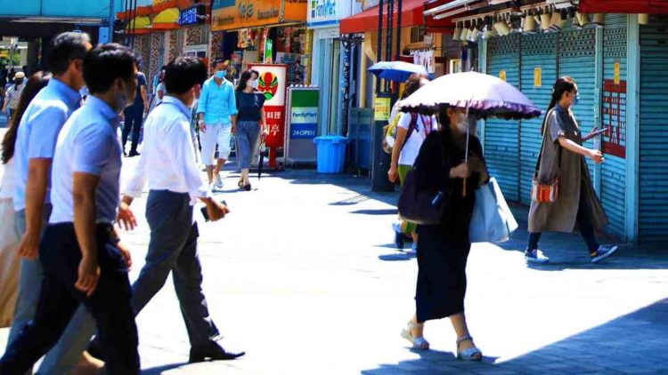 Centro do Japão registra temperaturas perto de 40°C no domingo
