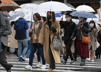 Regiões de Kanto a Kinki registram frio de inverno no sábado