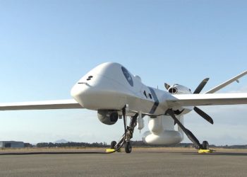 Guarda Costeira do Japão mostra pela pela primeira vez aeronave não tripulada que será usada para buscas em suas águas territoriais