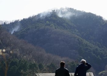 Incêndio em Ibaraki dá trégua quase uma semana depois do fogo começar