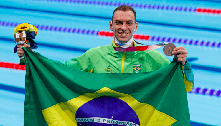 Natação: Fernando Scheffer conquista medalha de bronze nos Jogos Olímpicos de Tóquio nos 200m livre