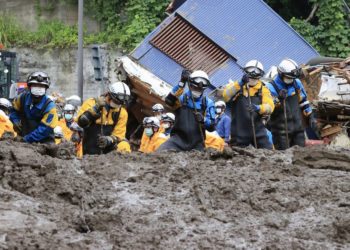 Quatro pessoas perderam a vida em deslizamento de terra em Atami