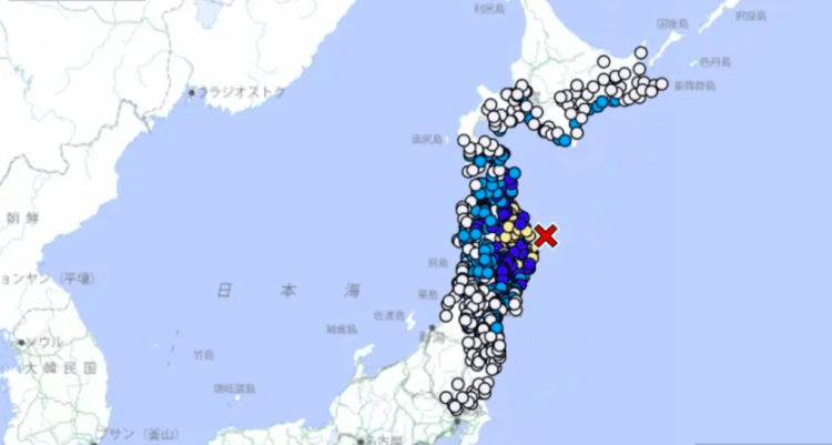 Nordeste do Japão e atingida por terremoto de magnitude 5,9