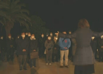 Cerimônia em memória pela vítimas do terremoto de Kobe