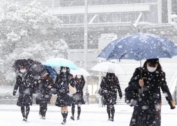 Fortes nevascas em algumas regiões do Japão