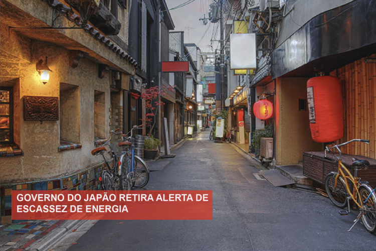Japão suspende alerta de escassez de energia