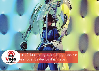 Exoesqueleto japonês transforma humano em mecha boxeador