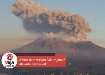 Vulcão Sakurajima entra em erupção em Kagoshima