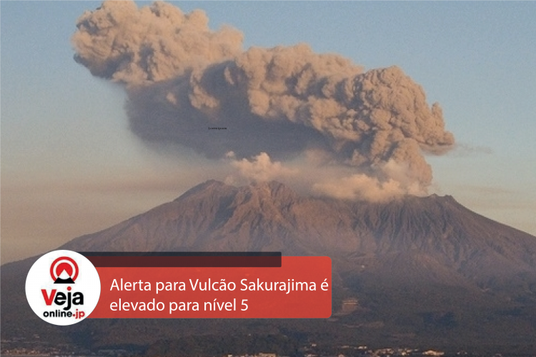 Vulcão Sakurajima entra em erupção em Kagoshima