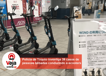 Cresce casos de bêbados conduzindo e-scooters no Japão