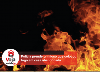 Homem é preso por atear fogo em casa abandonada