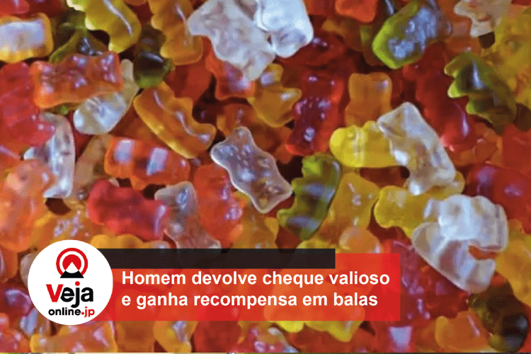 Homem acha cheque de R$ 25,6 milhões, devolve e ganha recompensa em balas de goma