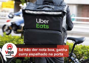 Entregador do Uber Eats se revolta e espalha curry na porta de cliente
