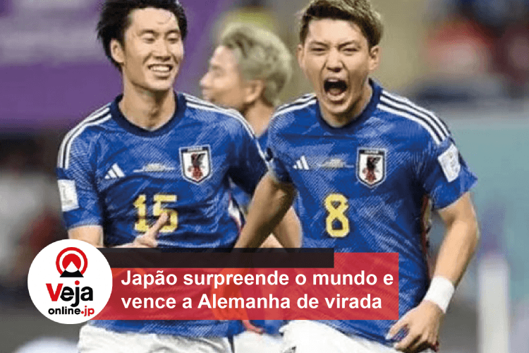 Japão vence Alemanha de virada em estreia na Copa do Mundo