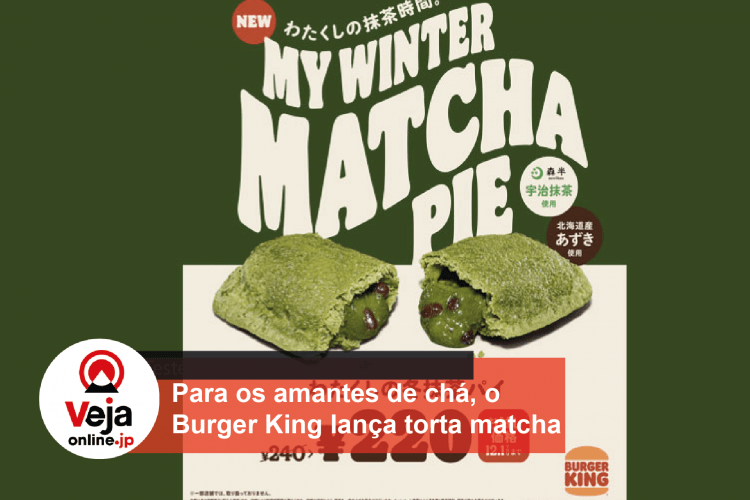 Burger King lança torta de matcha por tempo limitado