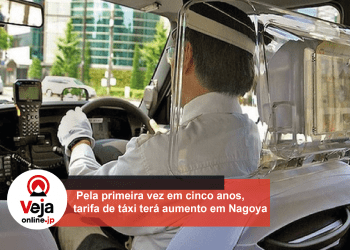 Reajuste na tarifa de táxi na região de Nagoya