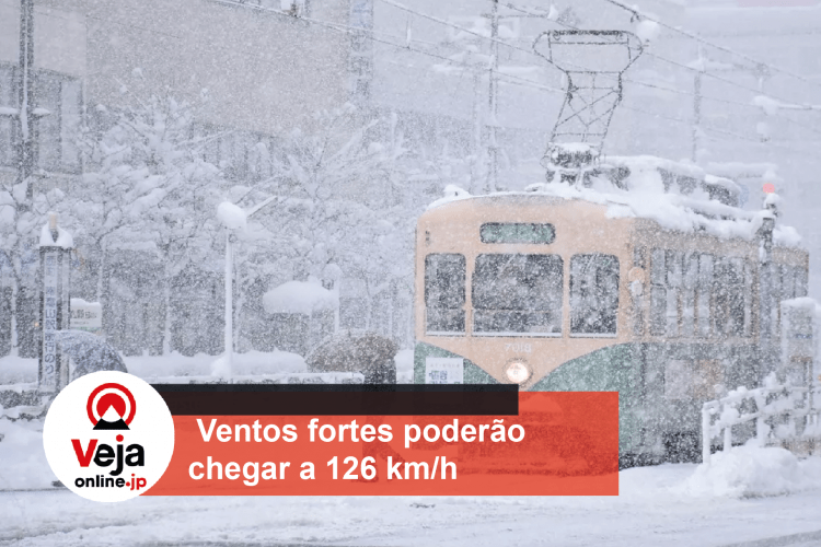 Fortes nevascas atinge o norte do Japão