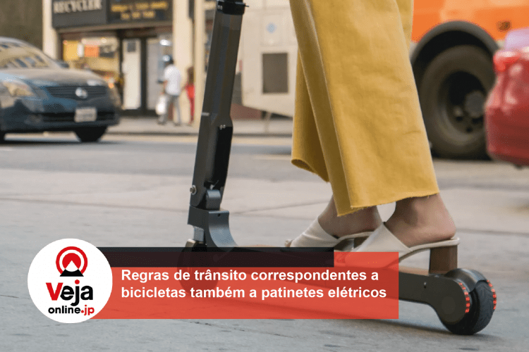 Condutores de patinetes elétricos serão obrigados a seguir regras aplicadas a ciclistas no Japão