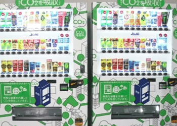 Fabricante Asahi lançará máquina automática de vendas que absorve CO2