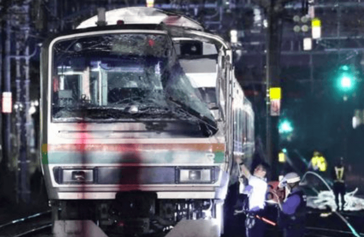 Trem colide em poste elétrico e passageiros ficam feridos em Kamakura