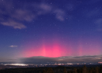 Aurora boreal rara foi vista no norte do Japão