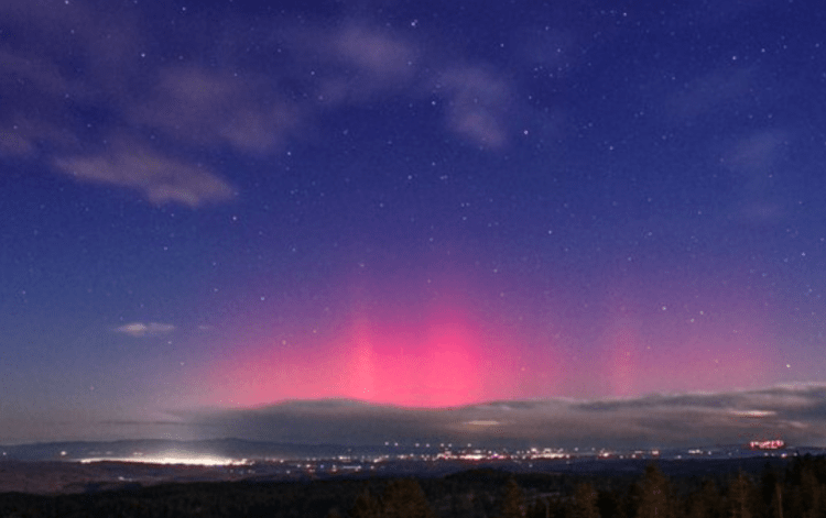 Aurora boreal rara foi vista no norte do Japão