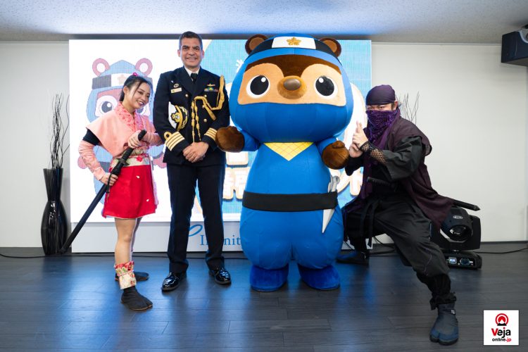 Evento promove a importância e uso apropriado do número de chamada de emergência da polícia japonesa “Dia do 110”