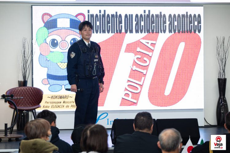 Evento promove a importância e uso apropriado do número de chamada de emergência da polícia japonesa “Dia do 110”