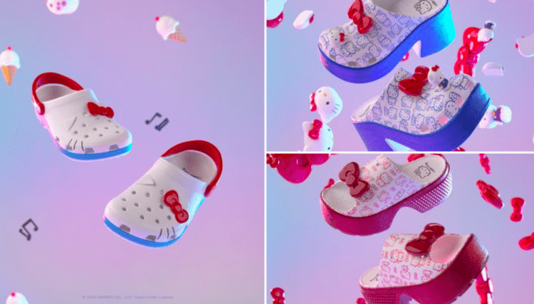 Hello Kitty comemora meio século de história lançando nova linha de crocs kawaii