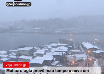 Meteorologia prevê mau tempo e neve em grande parte do Japão