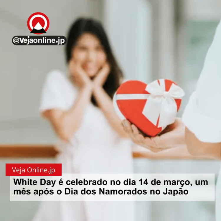 White Day é celebrado no dia 14 de março, um mês após o Dia dos Namorados no Japão
