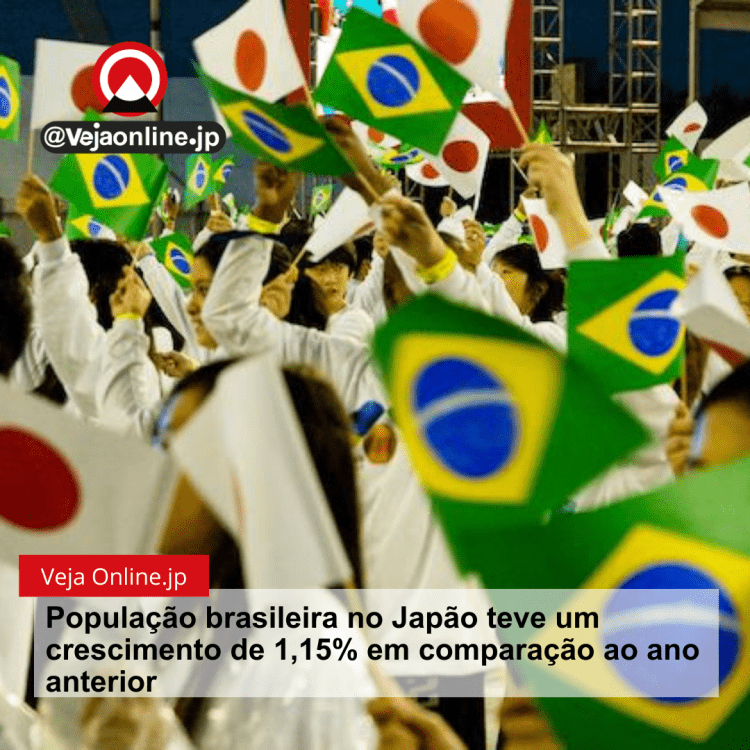 População brasileira no Japão teve um crescimento de 1,15% em comparação ao ano anterior