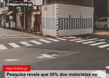 Pesquisa revela que 55% dos motoristas no Japão não param para pedestres nas faixas de pedestres