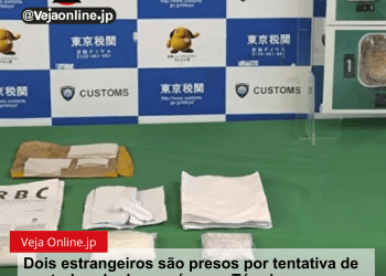 Dois estrangeiros são presos por tentativa de contrabando de cocaína em Tóquio