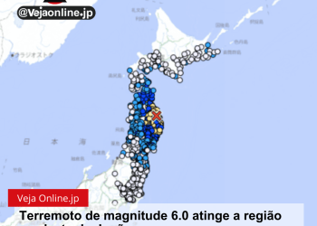 Terremoto de magnitude 6.0 atinge a região nordeste do Japão