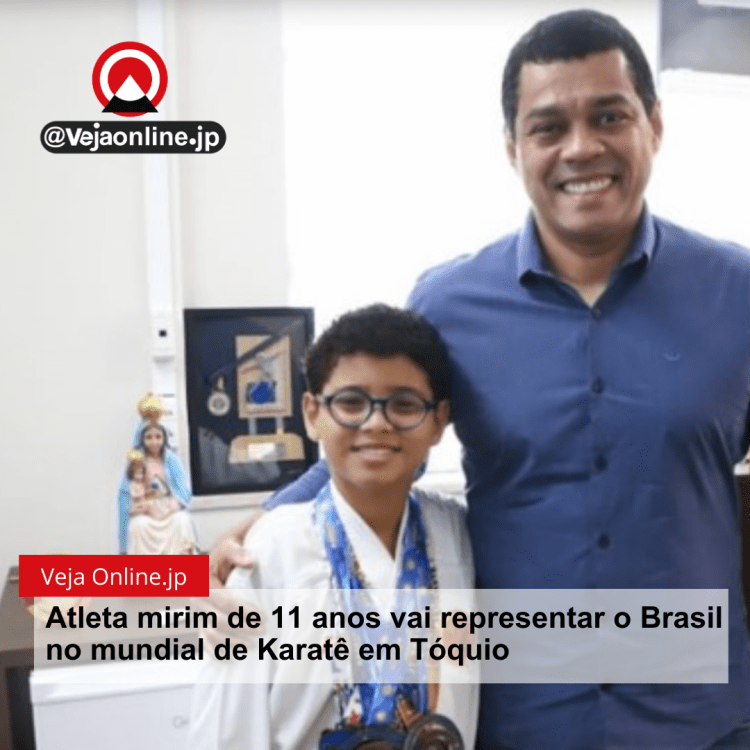 Atleta mirim de 11 anos vai representar o Brasil no mundial de Karatê em Tóquio