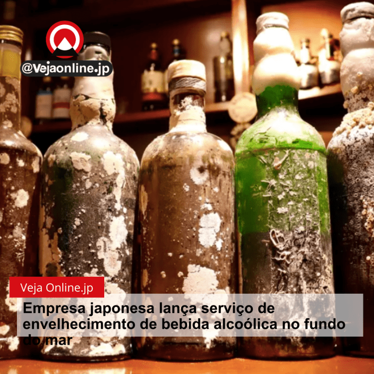 Empresa japonesa lança serviço de envelhecimento de bebida alcoólica no fundo do mar