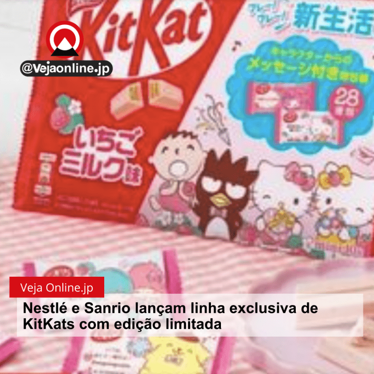 Nestlé e Sanrio lançam linha exclusiva de KitKats com edição limitada