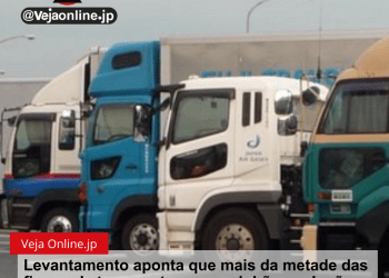 Levantamento aponta que mais da metade das firmas de transporte por caminhão no Japão estão no vermelho
