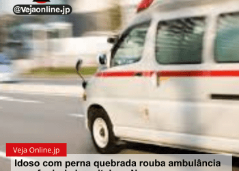 Idoso com perna quebrada rouba ambulância para fugir de hospital em Nara