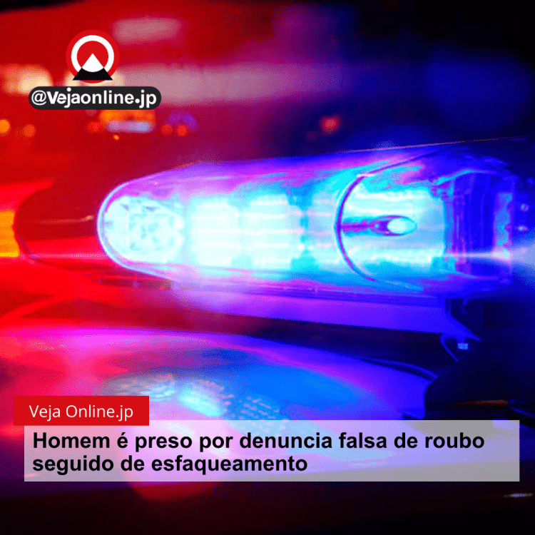 Homem é preso por denuncia falsa de roubo seguido de esfaqueamento