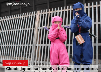 Cidade japonesa incentiva turistas e moradores a se vestirem de Ninja durante festividade anual
