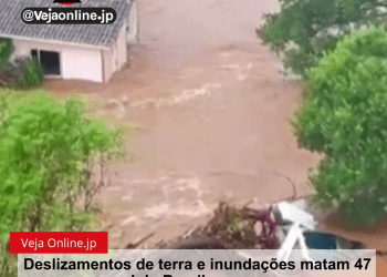 Deslizamentos de terra e inundações matam 47 pessoas no sul do Brasil
