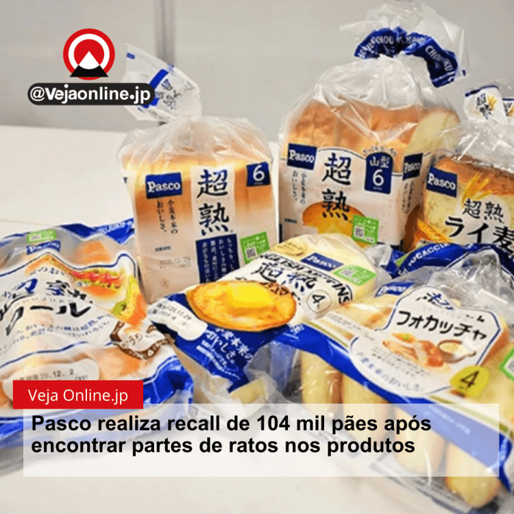 Pasco realiza recall de 104 mil pães após encontrar partes de ratos nos produtos