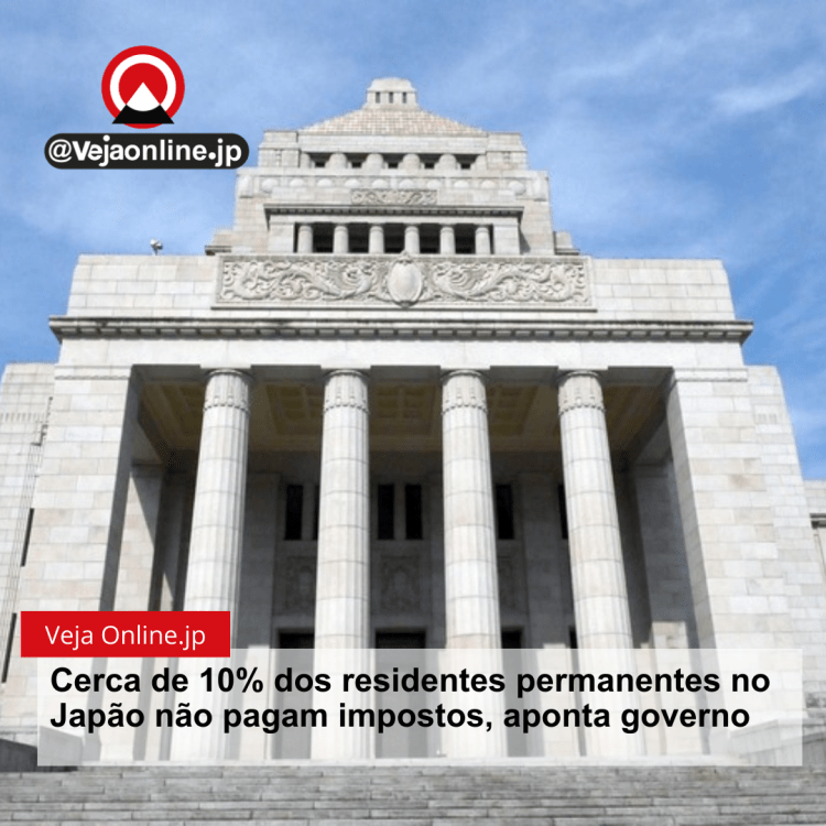 Cerca de 10% dos residentes permanentes no Japão não pagam impostos, aponta governo